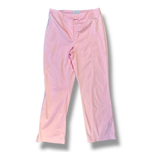 LOFT Pink Straight Leg Pants Sz 8 - Picture 1 of 11